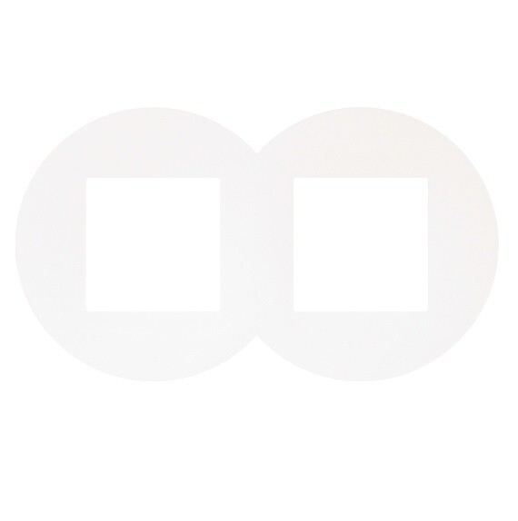 EFAPEL 43920TBR Siza Double Frame White