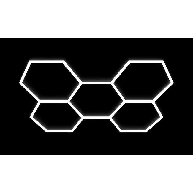 Hexagon LED-lampe 5L 240W 206x301cm sæt 6500K