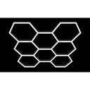 Hexagon LED lamp 8S 280W 252x238cm set 6500K