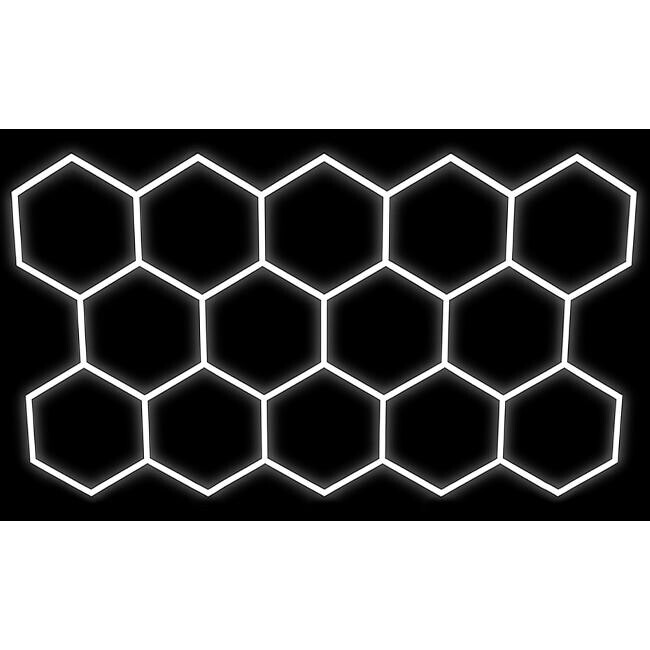 Hexagon LED lamp 14S 456W 420x238cm set 6500K