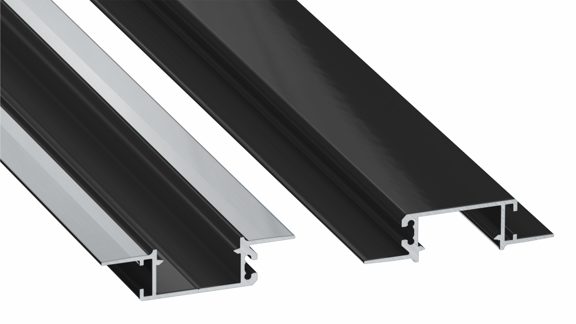 Profile Color: ZATI lacquered black (RAL9005 mat) - Non-Perforated