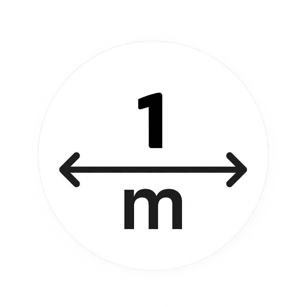 Diffuserlængde: 1m