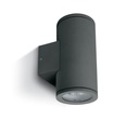 Væglampe Antracitgrå GU10 IP54 til LED dobbelt