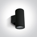 Væglampe Sort GU10 IP54 til LED Dobbelt