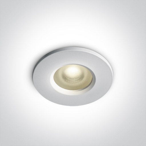 [063094] Indbygget spot GU10 Hvidt, frostet glas