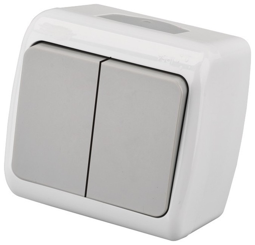 [987200] Entac 105 Stephan surface mounted wall switch serial switch IP54