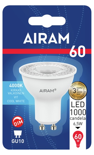 [242525] Airam LED PAR16 4W 4000K GU10 DIM