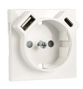 Efapel Cover til stik med USB