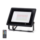 LED RGB Projektør Sort 30W