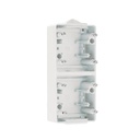Efapel Double Vertical Base White