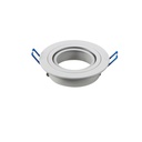 Recessed spot GU10 aluminum white