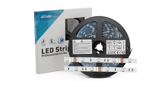 [758653] LED Strip PRO 3Y 24V 300 LED 5050 SMD 14.4W RGB IPHS
