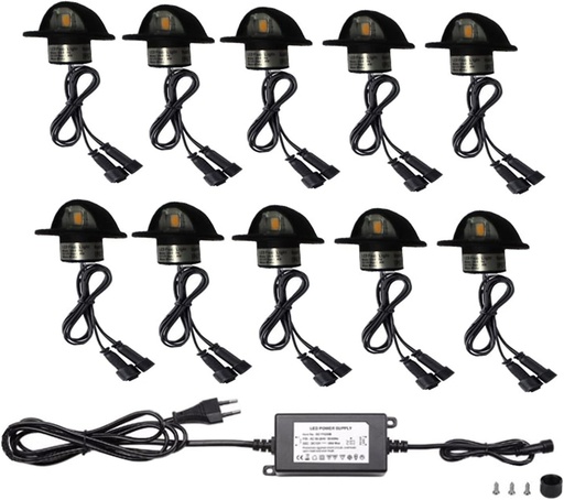 [032172] LED step light decorative lamps 3000K 10-pack