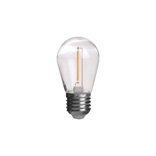 [001256] LED Bulb E27 Filament ST14 2700K 1W – 5-Pack
