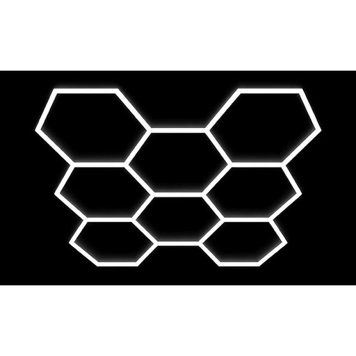 [024583] Hexagon LED-lampe 8S 280W 252x238cm sæt 6500K