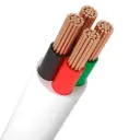 RGB LED-kabel, hvid rund kappe