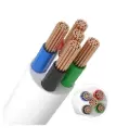 RGBW LED-kabel, Hvid kappe rund 
